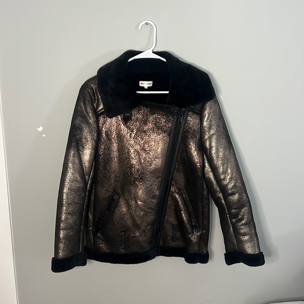 Metallic Winter Coat - XS
